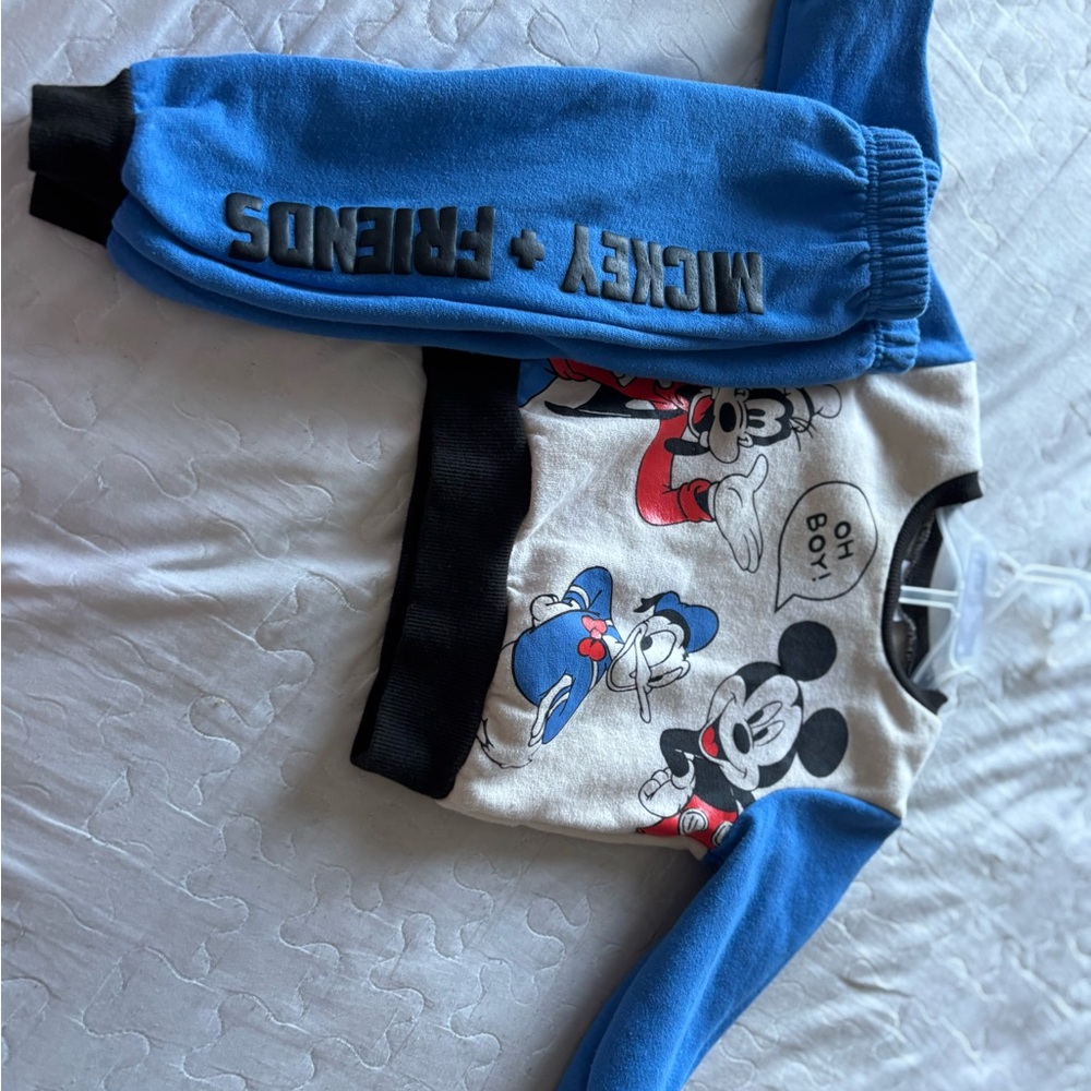 Disney Mickey & Friends Blue and Black Joggers